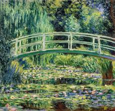 The fondation claude monet is a nonprofit organisation that runs and preserves the house and gardens of claude monet in giverny, france, where monet lived and painted for 43 years. Claude Monet Brucke In Monets Garten Mit Weissen Seerosen Kunstdruck Glasbild