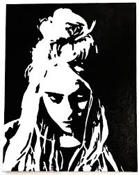 Black And White Billie Eilish Poster Billie Eilish 11x14 Original Pop Art Bellyache Copycat Ocean Eyes Burn Popart In 2020 Art Billie Eilish Silhouette Paper
