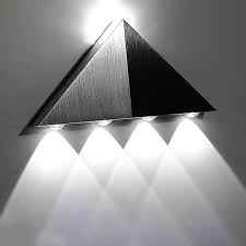 5w Aluminum Triangle Led Wall Lamp Ac90 265v High Power Led Modern Home Lighting Indoor Outdoor Party Ball Disco Light Wall Lamp Wall Lamp Design Led Wall Lamp