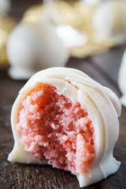 Strawberry And Champagne Cake Balls Chew Your Booze