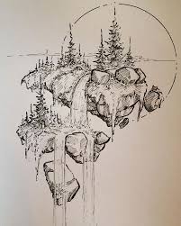 Magnifique Terre Imaginee Chute D Eau Tente Dans La Foret Paysage Dessin Facile Et Beau Dessin Abstr In 2020 Art Drawings Sketches Art Drawings Simple Art Drawings
