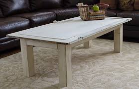 Lay the door face down on a drop cloth. Old Door Turned Coffee Table Start At Home Decor