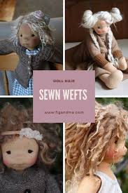 How to embroider hair on a knitted doll. Dollmaking Tips How To Make Doll Hair Fig Me