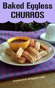 Baked Eggless Churros Recipe Churros Recipe Eggless Recipes Eggless Desserts