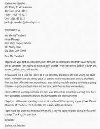 One of the most common of these instances is the practice of employees in fields that are not even related to either their educational attainment or expertise. Sample Cover Letter For Teacher Changing Careers July 2021