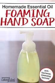 homemade essential oil foaming hand soap
