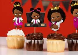 Black Boss Baby Birthday Cake African American Girl Boss Baby Cupcake Toppers Boss Baby Etsy Baby Birthday Party Girl Baby Cupcake Toppers Baby Party Supplies
