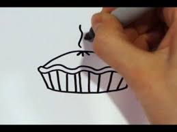 How To Draw A Cartoon Pumpkin Pie Pie Drawing Cartoon Drawings Cartoon Pie
