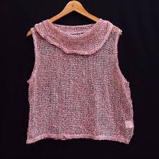 Jual ata5an wanita unik lucu ra5ty t0p black dengan harga rp92.300 dari toko online barbieonline, kota bandung. Cp158 Size M Pink Knit Jaring Baju Unik Lucu Pakaian Cewek Import Fesyen Wanita Pakaian Wanita Atasan Di Carousell