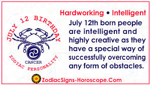 This color is a symbol of rejuvenation, nature, rebirth and freedom. July 12 Zodiac Full Horoscope Birthday Personality Zsh