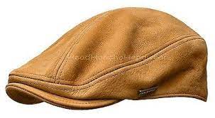 Stetson Tan Leather Ivy Cap Gatsby Men Newsboy Hat Golf Flat Driving S M L Xl Leather Ivy Cap Gatsby Men Ivy Cap