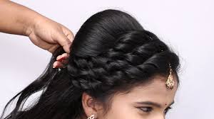120 bridal hairstyles for your wedding and related ceremonies! Latest Beautiful Wedding Party Hairstyles For Saree Latest Hairstyles Hairstyles For Wedding Saree Youtube