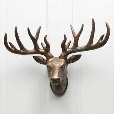 Large Cast Iron Deer Head Wall Decor In 2021 Deer Head Wall Decor Deer Head Decor Deer Head Wall