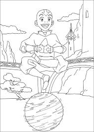 You can download free printable aang coloring pages at coloringonly.com. Aang On Airball Coloring Page Free Printable Coloring Pages For Kids