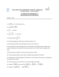 Square Roots And Cube Roots Worksheet 1 638 Jpg 638 826 Square Roots Worksheets Mathematics Worksheets