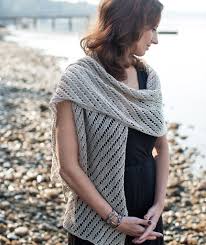 Free easy men's scarf knit pattern. Diagonal Lace Scarf Wrap Pattern Churchmouse Yarns Teas