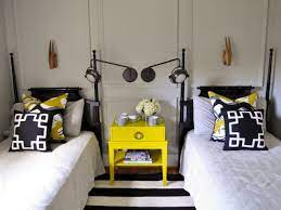 Maybe you would like to learn more about one of these? Eclectic Black And Yellow Guest Room Evaru Design Hgtv