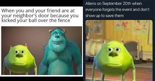 Mike Wazowski Meme Dark Template