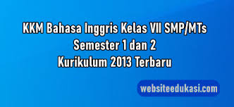 Kkm kurikulum 2013 ini berbentuk ms excel sehingga dapat bapak dan ibu guru edit sesuai dengan kebutuhan. Kkm Bahasa Inggris Kelas 7 Kurikulum 2013 Tahun 2021 2022