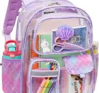 Bagseri Mochila transparente para niños, mochila para niños de 15 pulgadas  para la escuela, bolsa transparente para niños y niñas, de 3 a 7 años, 02  ...