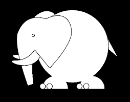 A magnificien elephant drawn with zentangle patterns. Big Elephant Coloring Page Coloringcrew Com