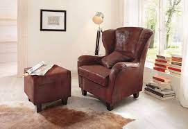 Ein ohrensessel mit hocker für die erholsamen stunden des tages. Home Affaire Sessel Oliver 2 St Mit Hocker Microfaser Antikoptik Online Kaufen Otto