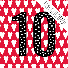Kaart 10 Jaar Getrouwd Huwelijksverjaardag Kaarten Kaarten Handgemaakte Kaart