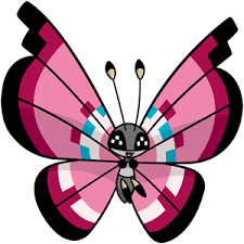666 Vivillon Pokemon Fire Type Pokemon Artwork
