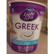 Dannon Light Fit Yogurt Non Fat Plain Calories Nutrition Analysis More Fooducate