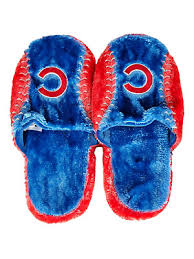 Mlb Chicago Cubs Seam Stripe Slippers By Forever Collectibles Ebay