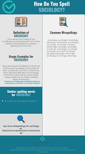 Correct Spelling For Sociology Infographic Spellchecker Net
