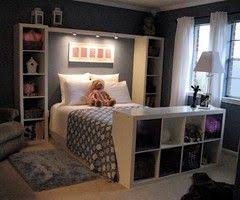 Shelving Units Beside The Bed At The End Of The Bed Home Home Bedroom New Room