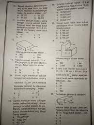 Check spelling or type a new query. Volume Sebuah Kubus Sama Dengan Volume Sebuah Balok Panjang Lebar Dan Tinggi Balok Berturut Turut Brainly Co Id