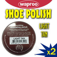 Details About Light Tan Shoe Polish Restore Colour To Leather Waproo X2 Pack
