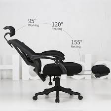Hbada High Back Ergonomic Computer Desk Office Mesh Recliner Chair With Footrest Click Image To Revie Reclining Office Chair Best Office Chair Office Chair