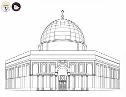 صور معالم في المسجد الأقصى للتلوين مكتبة الأقصى mosque art islamic caligraphy art palestine art