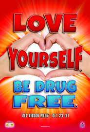 Proud to be drug free. Anti Drug Slogans