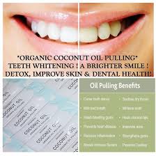 Oil pulling for oral detox, fixing loose teeth and cavities, strengthening teeth, stopping sensitivity sample oil pulling dental benefits testimonials. Qoo10 Coconut Oil Pulling Skin Care