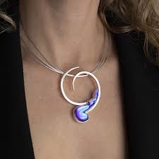 Spiral Pendant Blue