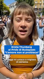 Greta Thunberg al Pride di Budapest