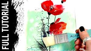 Magical, meaningful items you can't find anywhere else. Acrylicpainting For Beginner Easy Acrylic Floral Painting With Texture Ink Youtube