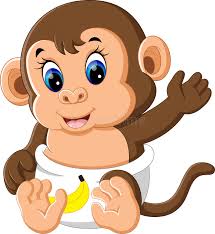 Everyone loves baby animals so today i will show you how to draw a cute baby monkey hanging from a draw a circle on either side of the monkey's head. Baby Monkey On A Tree Stock Vector Illustration Of Swinging 29054016