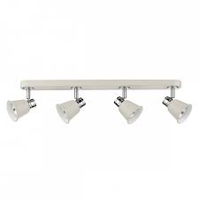 The red led light changes to blue. Fry Retro 4 Light Ceiling Spotlight Bar In Cream Chrome Finish In 2021 Kitchen Lighting Fixtures Track Kitchen Lighting Design Adjustable Lighting