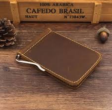 Made with premium, environmentally certified leather. Genuine Leather Slim Mens Credit Card Wallet Money Clip Crazy Horse Simple Design New Men Bifold Wallets From Beststore139 4 98 Dhgate Com