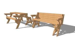 Easily clamps to benches up to 1.75 in. Folding Bench And Picnic Table 2 In 1 3d Warehouse