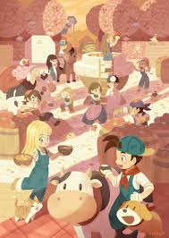 Mineral Town Festival By Oxfruit Harvest Moon Game Harvest Moon Harvest Moon Ds
