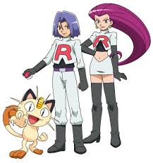 There are multipl generic team rocket grunts to face, as well as a trio known as jessie, james & meowth and various leaders within the organisation. Download Jessie James And Meowth Of Team Rocket Seeks To Capture Pokemon Black And White Team Png Image With No Background Pngkey Com