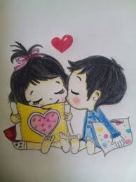 Colour Sketch Romantic Love Couple Full Hd Wallpaper Cute Cartoon Couple Drawing 46068 Hd Wallpaper Backgrounds Download #pencil sketch drawing #sketch drawing #drawing #pencil drawing images #pencil sketching more random ocs!
