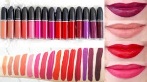 Pink is one shade that every girl loves to wear but the hue does vary. Mac Retro Matte Liquid Lipstick Lip Swatches Beauty With Emily Fox Youtube