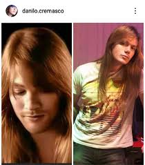 Woow axl rose y danilo cremasco son tan parecidos❤los amoo a los dos😮💘💘💘